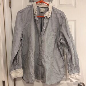 J Crew Classic Vintage Striped Button Down Shirt